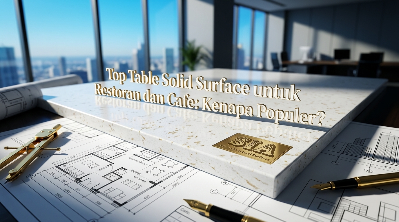Top Table Solid Surface untuk Restoran dan Cafe: Kenapa Populer?