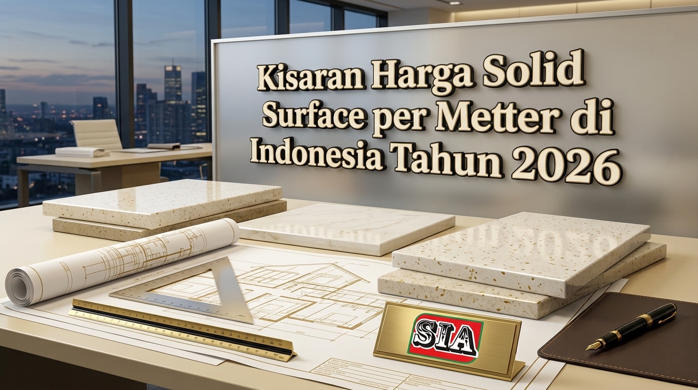 Kisaran Harga Solid Surface per Meter di Indonesia Tahun 2026