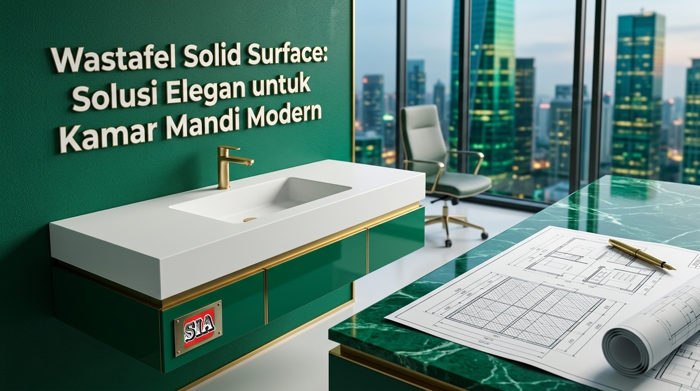 Wastafel Solid Surface: Solusi Elegan untuk Kamar Mandi Modern
