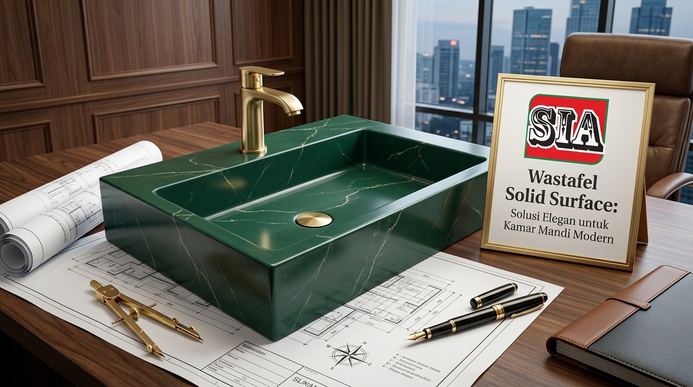 wastafel solid surface Gambar 1