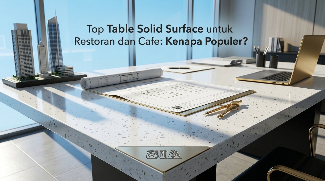 top table solid surface Gambar 2