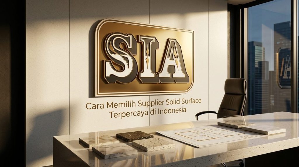 Proses fabrikasi dan instalasi presisi oleh supplier solid surface profesional