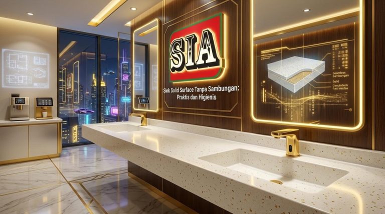 Sink Solid Surface Tanpa Sambungan: Super Praktis dan Higienis