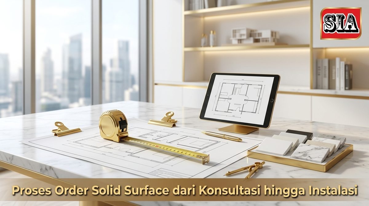 Proses Order Solid Surface dari Konsultasi hingga Instalasi