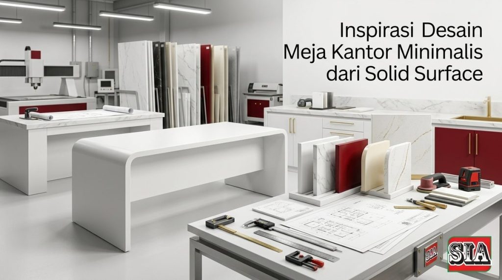 desain meja kerja kantor minimalis Gambar 1