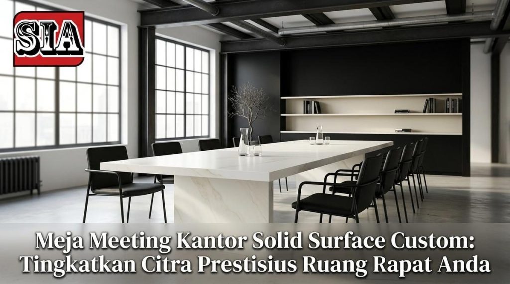 meja meeting solid surface Gambar 2