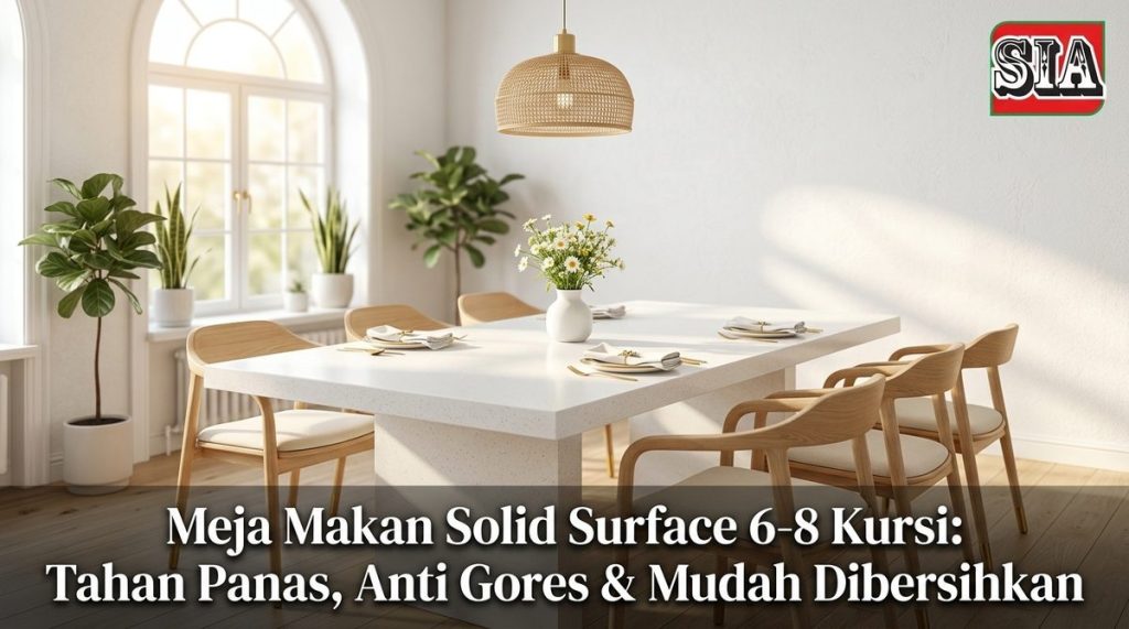 meja makan solid surface Gambar 2