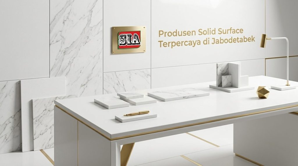 Hasil Pemasangan Interior Mewah dari Produsen Solid Surface Terpercaya