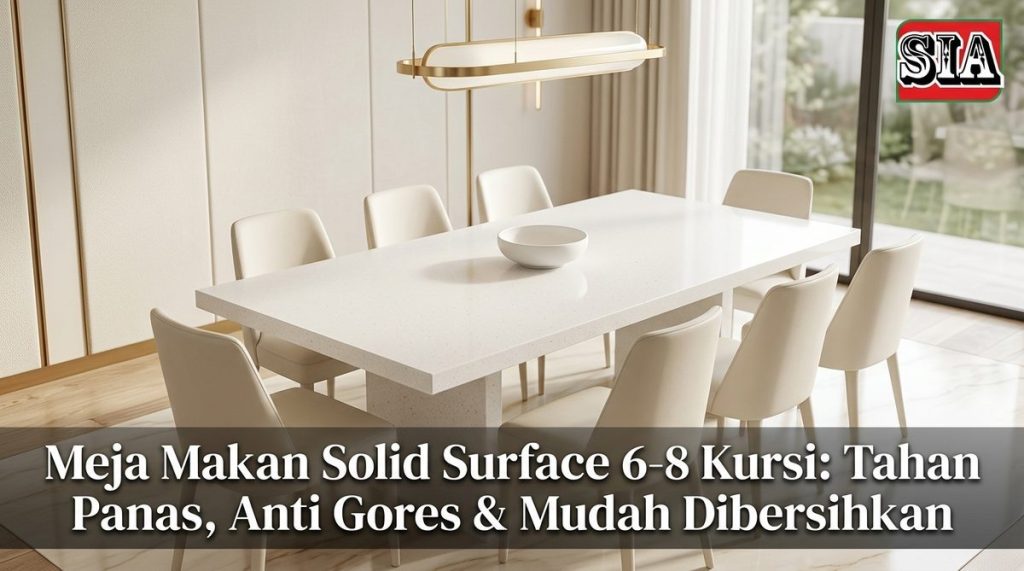 meja makan solid surface Gambar 3