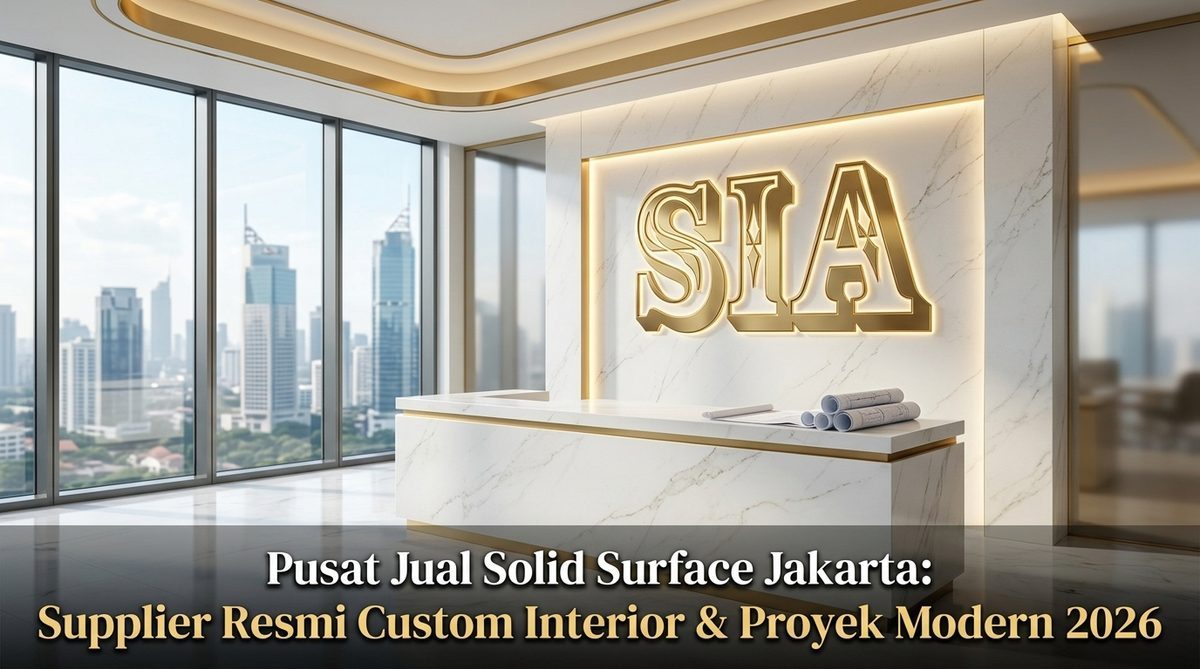 Pusat Jual Solid Surface Jakarta: Supplier Resmi Custom Interior & Proyek Modern 2026