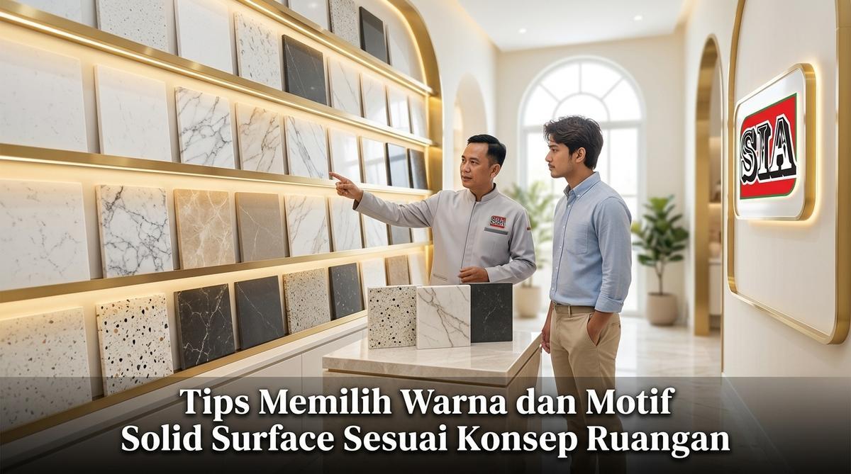 Tips Memilih Warna dan Motif Solid Surface Sesuai Konsep Ruangan