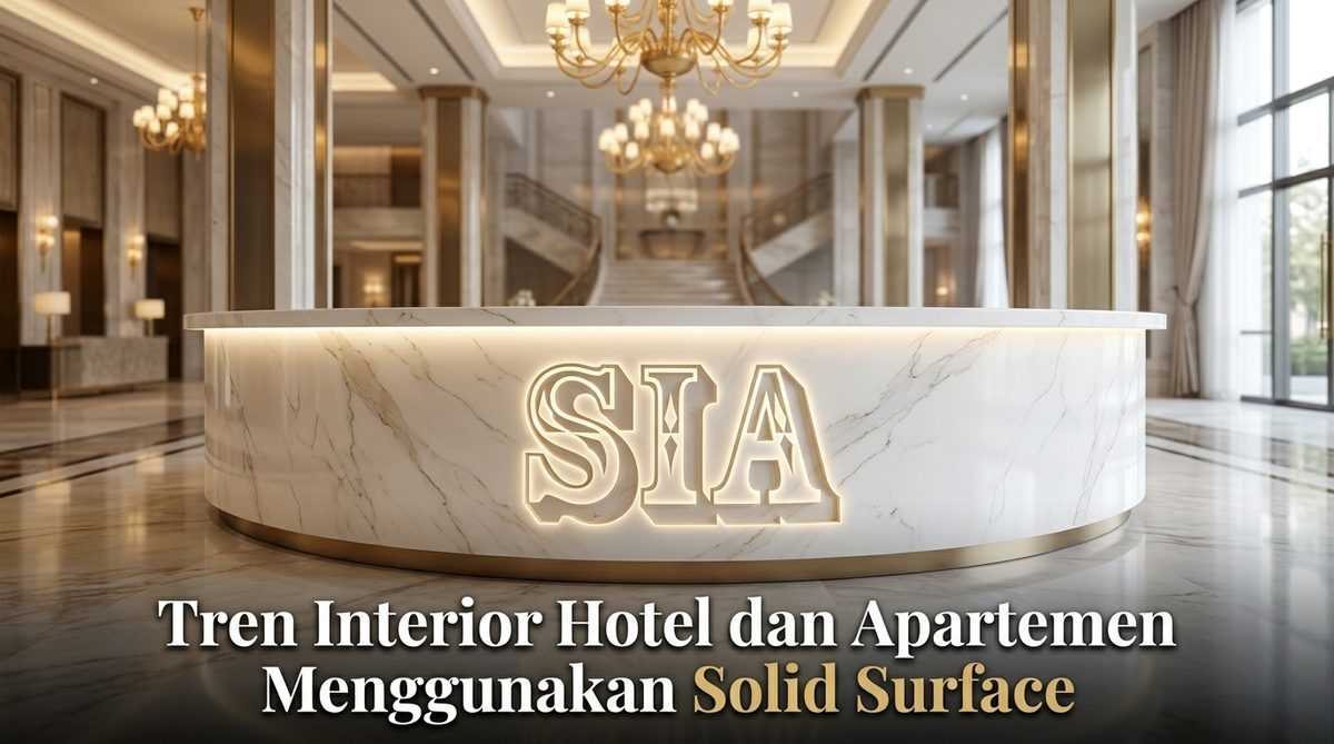 Tren Interior Hotel dan Apartemen Menggunakan Solid Surface