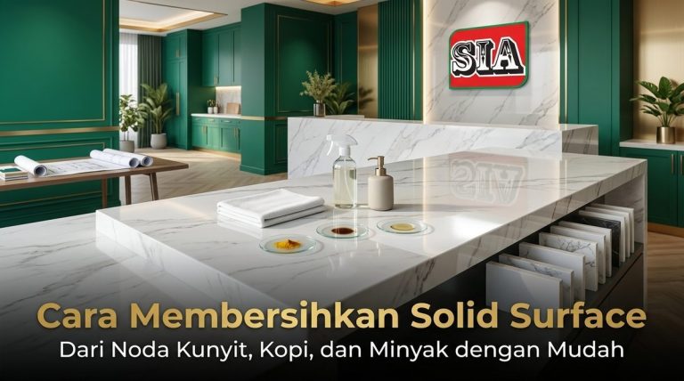 Cara Membersihkan Solid Surface dari Noda Kunyit, Kopi, dan Minyak dengan Mudah