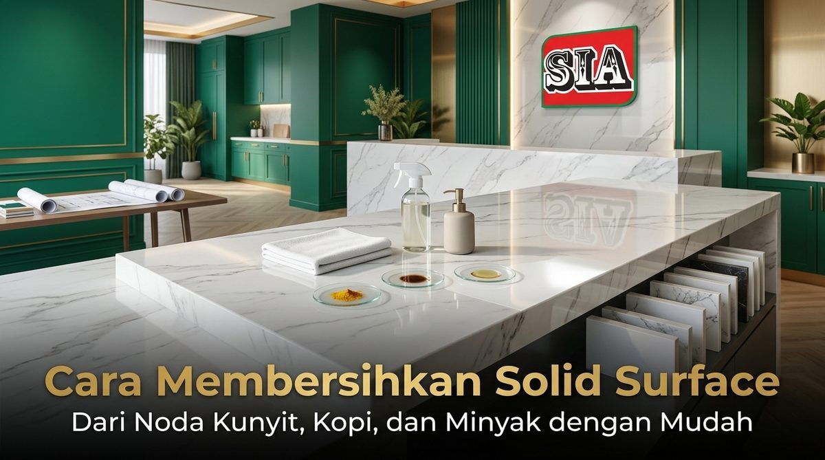 Cara Membersihkan Solid Surface dari Noda Kunyit, Kopi, dan Minyak dengan Mudah