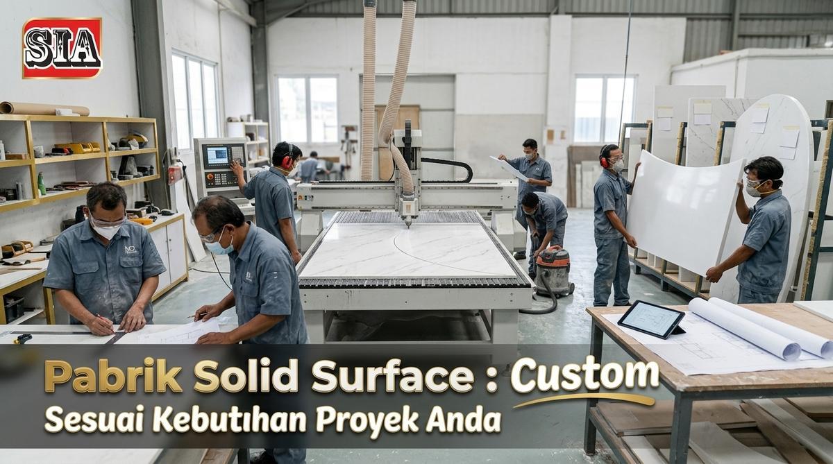 Pabrik Solid Surface : Custom Sesuai Kebutuhan Proyek Anda