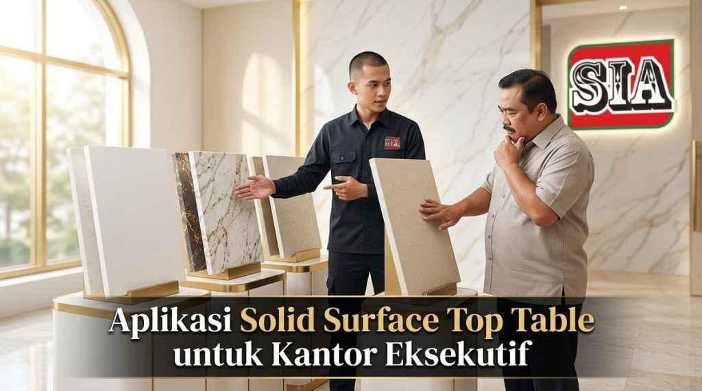 solid surface top table Gambar 1