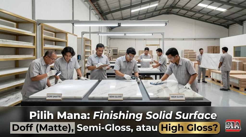 finishing solid surface Gambar 1