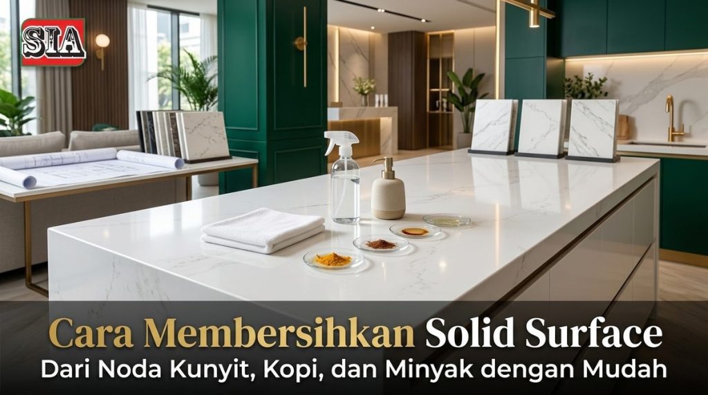 cara membersihkan solid surface Gambar 1