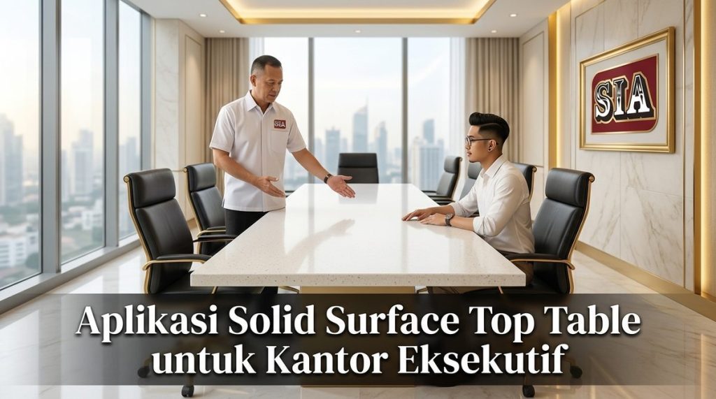 solid surface top table Gambar 3