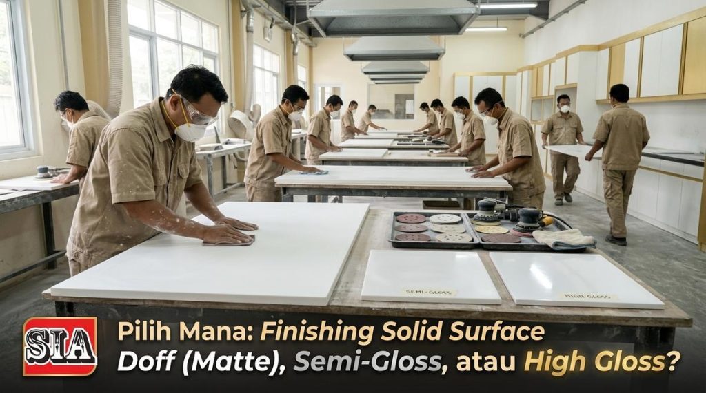 finishing solid surface Gambar 3