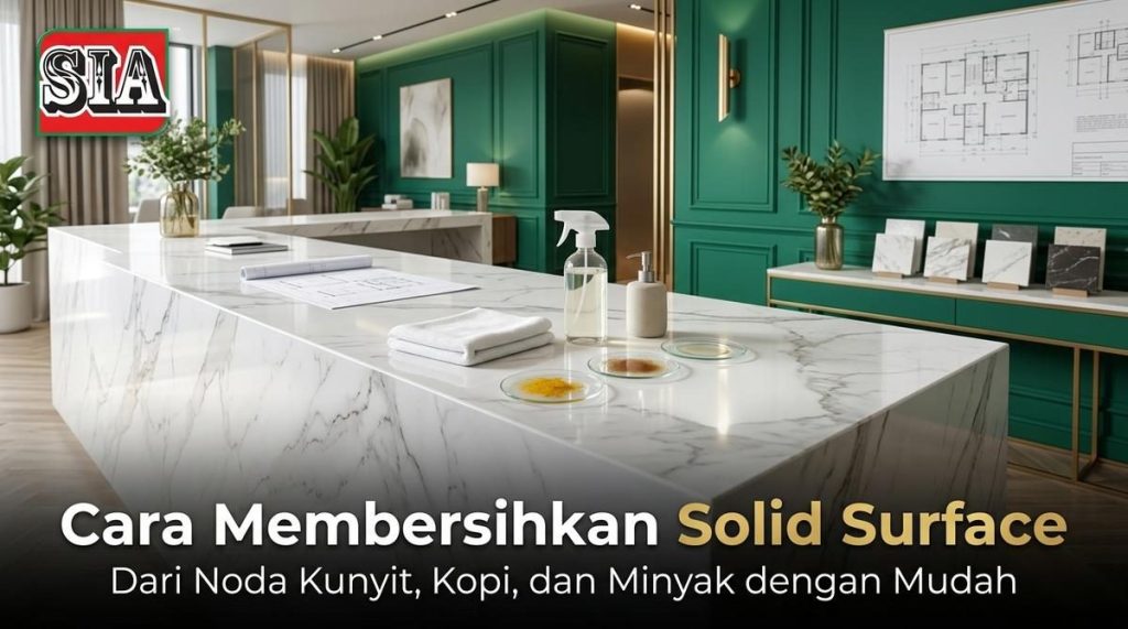 cara membersihkan solid surface Gambar 3
